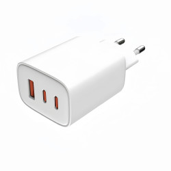 Leotec LECSPH65W3W2 CARGADOR UNIVERSAL 65W GAN ULTRA SLIM 2 USB C PD+1 USB A BLANCO, Interior, Corriente alterna, 20 V, Blanco 2