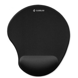 SUBBLIM SUBMP-04E050 SUBMP-04E050, Negro, Monocromo, Poliuretano, Licra, Descansa muñecas, Base antiderrapante