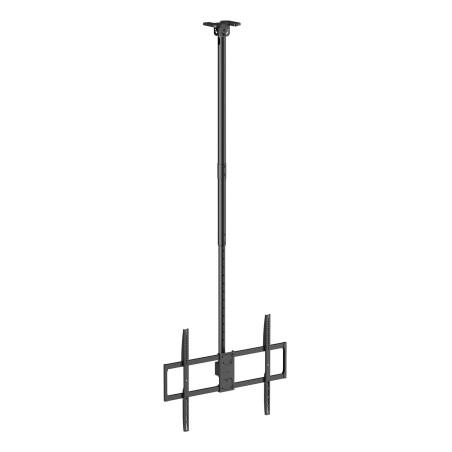 AISENS CT100TSLE-393 Soporte de techo pro giratorio, inclinable, extensible y nivelable para monitor/TV 80kg de 50-100, Negro,