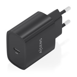 AISENS A110-0951 Cargador GaN 30W, 1xUSB-C PD3.0, Negro, Interior, Corriente alterna, 12 V, 3 A, Negro 2