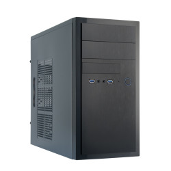 Chieftec HT-01B-OP HT-01B-OP, Mini Tower, PC, Negro, micro ATX, Aluminio, Hogar / Oficina