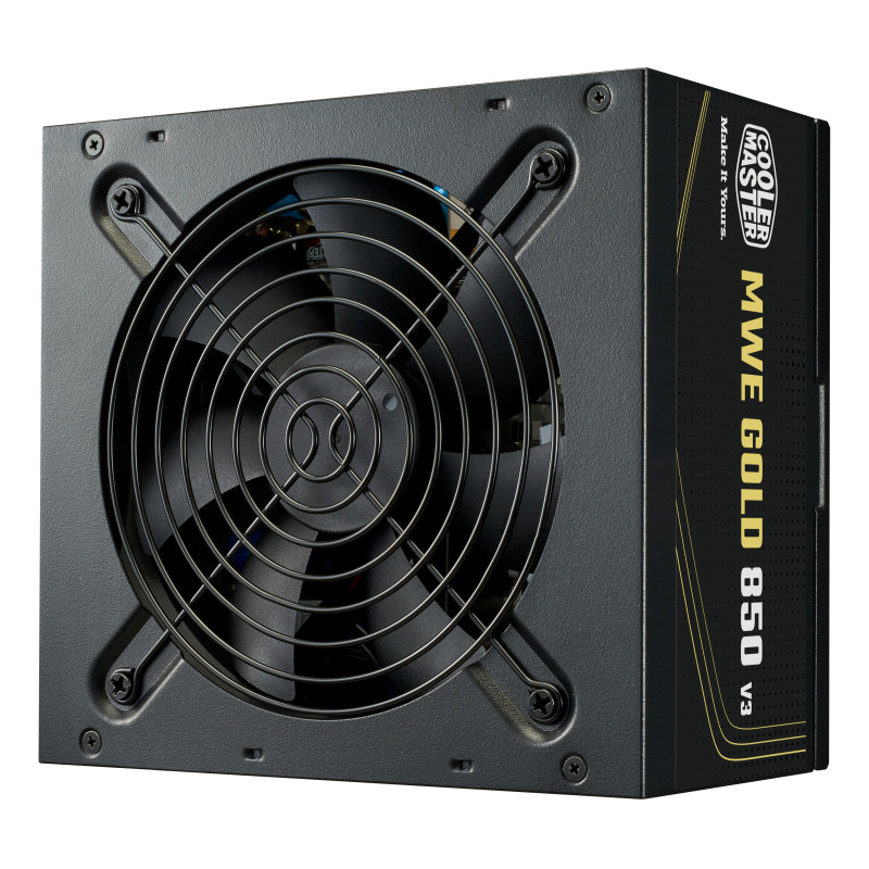Cooler Master MPE-8506-ACAG-BEU MWE GOLD 850 V3, 850 W, 100 - 240 V, 50/60 Hz, 6 - 10 A, Activo, 100 W