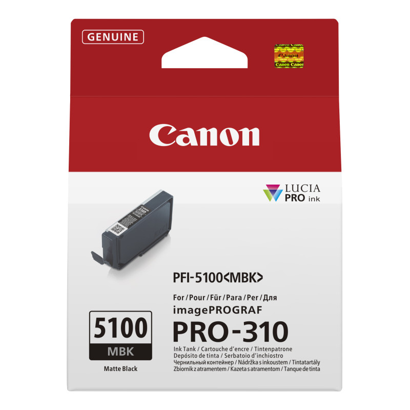 Canon 6951C001 PFI-5100 MBK, Negro mate, 14,4 ml, 1 pieza(s), Pack individual