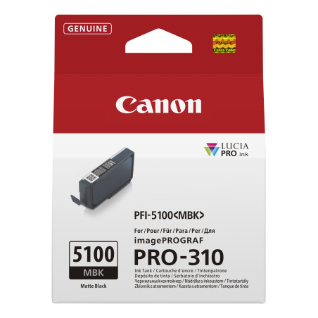 Canon 6951C001 PFI-5100 MBK, Negro mate, 14,4 ml, 1 pieza(s), Pack individual