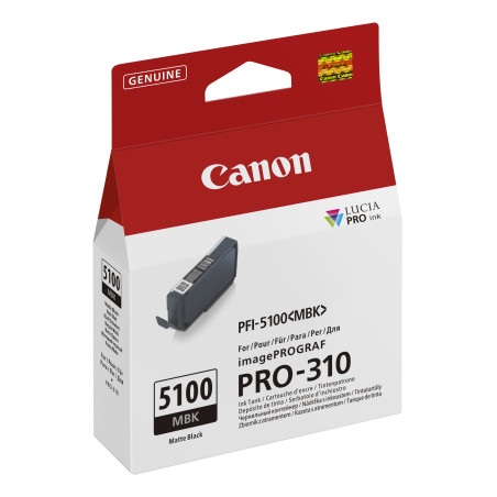 Canon 6951C001 PFI-5100 MBK, Negro mate, 14,4 ml, 1 pieza(s), Pack individual