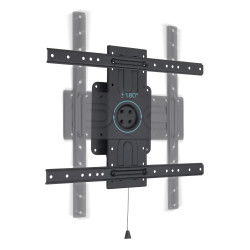 TooQ LP3780F-R Soporte de Pared Rotación 360° para Pantallas 37" - 80", Negro, 2,03 m (80"), 200 x 200 mm, 600 x 400 mm, 2