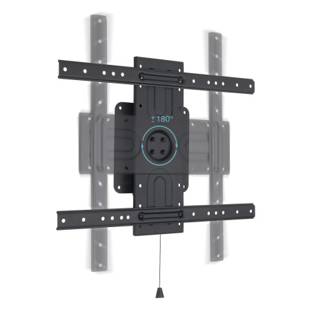TooQ LP3780F-R Soporte de Pared Rotación 360° para Pantallas 37" - 80", Negro, 2,03 m (80"), 200 x 200 mm, 600 x 400 mm,