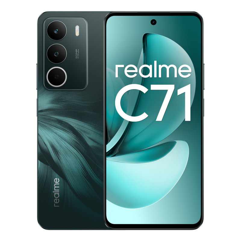 realme 631011005930 C71, 16,9 cm (6.67"), 1604 x 720 Pixeles, 8 GB, 256 GB, 50 MP, Verde