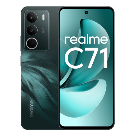 realme 631011005930 C71, 16,9 cm (6.67"), 1604 x 720 Pixeles, 8 GB, 256 GB, 50 MP, Verde