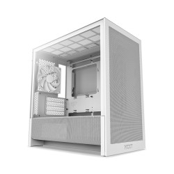 NZXT CC-H31FW-01 H9 H3 Flow, Midi Tower, PC, Blanco, micro ATX, Mini-ITX, Malla, SGCC, Vidrio templado, 17 cm