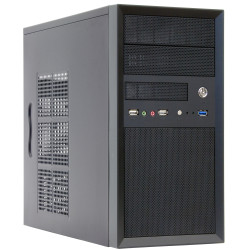Chieftec CT-01B-OP CT-01B-OP, Mini Tower, PC, Negro, micro ATX, SECC, Hogar / Oficina