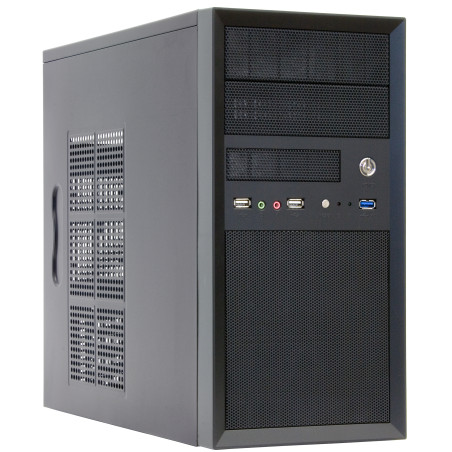 Chieftec CT-01B-OP CT-01B-OP, Mini Tower, PC, Negro, micro ATX, SECC, Hogar / Oficina