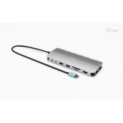 i-tec C31NANOTRIPLEDOCKPD Metal USB-C Nano 3x Display Dock, 2x HDMI 1x USB-C video + Power Delivery 140W, Alámbrico, USB 3.2 2