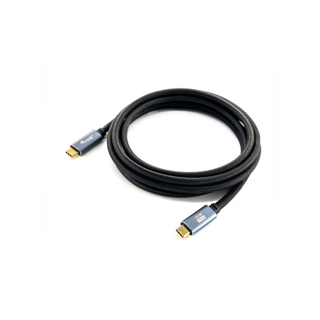 Equip 128357 128357 Cable USB 3.2 Gen 2 C a C, M/M, 2,0m, PD100W , 4K/60Hz, 10Gbps, Negro, 2 m, USB C, USB C, USB 3.2 Gen 2