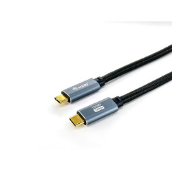 Equip 128357 128357 Cable USB 3.2 Gen 2 C a C, M/M, 2,0m, PD100W , 4K/60Hz, 10Gbps, Negro, 2 m, USB C, USB C, USB 3.2 Gen 2 2