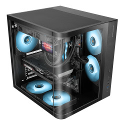 Mars Gaming MCCURV MC-CURV, Midi Tower, PC, Negro, ATX, micro ATX, Mini-ITX, Juego, 16,5 cm 2