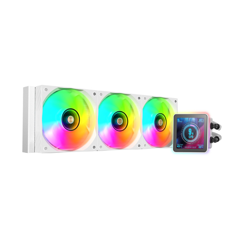 Mars Gaming MLVISIONPRO360W ML-VISIONPRO360W, Sistema de refrigeración líquida todo en uno, 12 cm, Blanco