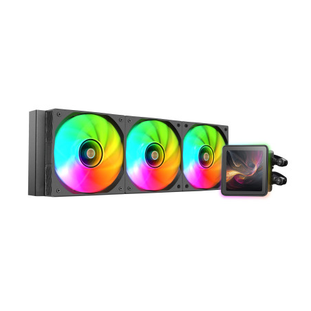 Mars Gaming MLVISIONPRO360 ML-VISIONPRO360, Sistema de refrigeración líquida todo en uno, 12 cm, Negro