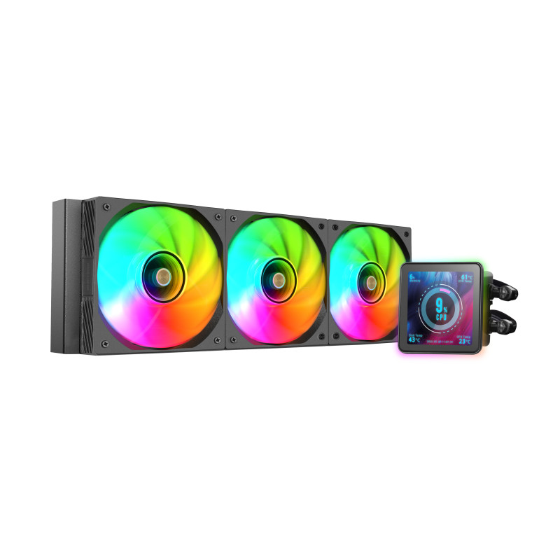 Mars Gaming MLVISIONPRO360 ML-VISIONPRO360, Sistema de refrigeración líquida todo en uno, 12 cm, Negro