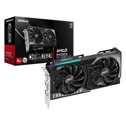 Asrock 90-GA5QZZ-00UANF AMD Radeon RX 9060 XT Challenger 16GB OC, Radeon RX 9060 XT, 16 GB, GDDR6, 128 bit, 7680 x 4320