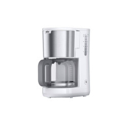 Braun 0X13211066 KF 1500, Máquina espresso, De café molido, 1000 W, Blanco