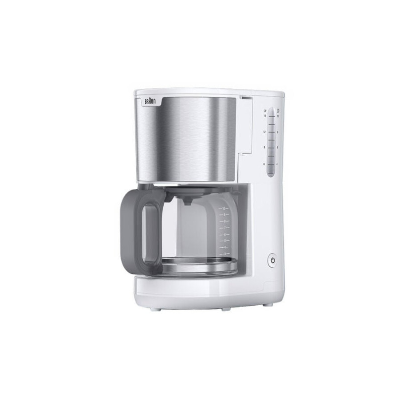 Braun 0X13211066 KF 1500, Máquina espresso, De café molido, 1000 W, Blanco
