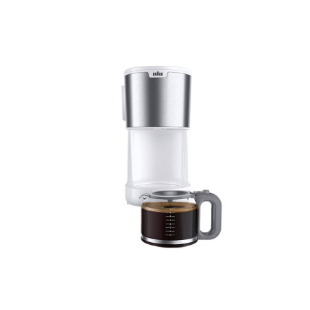Braun 0X13211066 KF 1500, Máquina espresso, De café molido, 1000 W, Blanco