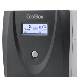 CoolBox COO-SAIGD3-800 SAI GUARDIAN3 LCD 800VA 480W 2 SCHUKOS + SOFTWARE, 0,8 kVA, 480 W, Seno, 162 V, 290 V, 50/60 Hz 2