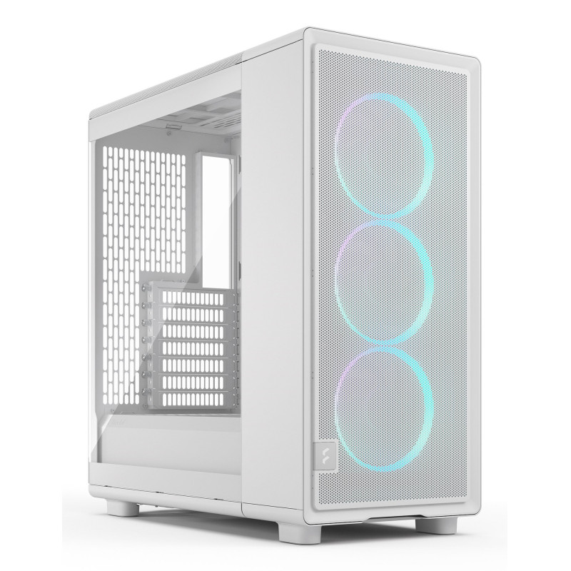 Fractal Design FD-C-EPO1A-05 Epoch, Midi Tower, PC, Blanco, ATX, micro ATX, Mini-ITX, Acero, Vidrio templado, Juego