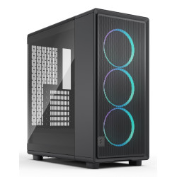 Fractal Design FD-C-EPO1A-04 Epoch, Midi Tower, PC, Negro, ATX, micro ATX, Mini-ITX, Acero, Vidrio templado, Juego