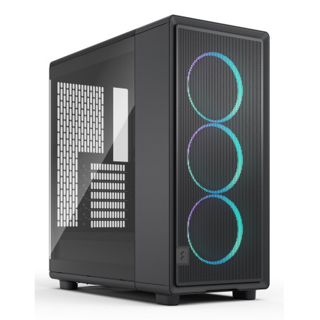 Fractal Design FD-C-EPO1A-04 Epoch, Midi Tower, PC, Negro, ATX, micro ATX, Mini-ITX, Acero, Vidrio templado, Juego