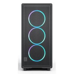 Fractal Design FD-C-EPO1A-04 Epoch, Midi Tower, PC, Negro, ATX, micro ATX, Mini-ITX, Acero, Vidrio templado, Juego 2