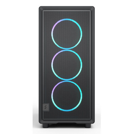 Fractal Design FD-C-EPO1A-04 Epoch, Midi Tower, PC, Negro, ATX, micro ATX, Mini-ITX, Acero, Vidrio templado, Juego