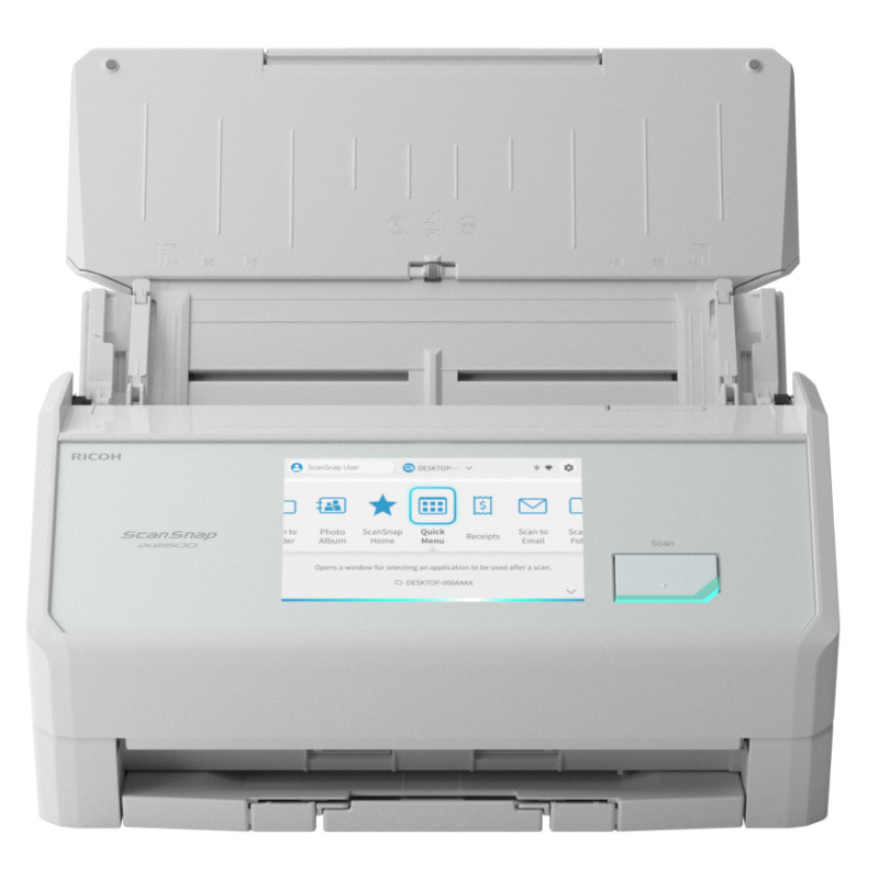 Ricoh PA03860-B101 ScanSnap IX2500, 297 x 432 mm, 600 x 600 DPI, 45 ppm, 90 ipm, Escáner con alimentador automático de