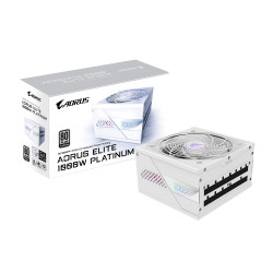 GIGABYTE GP-AE1000PM PG5 ICE EU AORUS ELITE P1000W ICE Fuente de Alimentación - PCIe 5.0, 80 PLUS Platinum, Diseño
