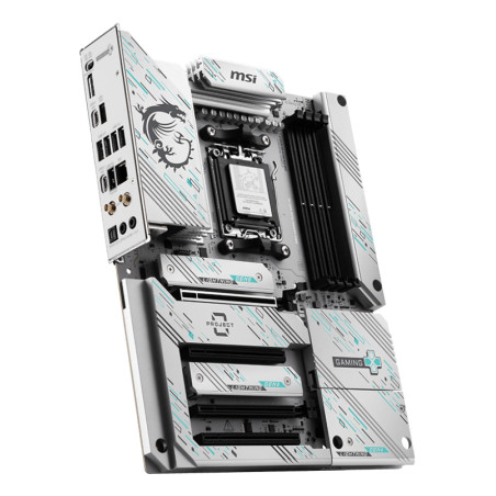 MSI B850 GAMING PLUS WIFI PZ B850 GAMING PLUS WIFI PZ, AMD, Zócalo AM5, AMD Ryzen 7000 Series, AMD Ryzen 8000 Series, AMD
