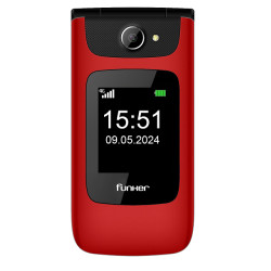 Funker FUNC200R FUNC200R, Concha, SIM única, 6,1 cm (2.4"), 0,3 MP, 1000 mAh, Rojo 2