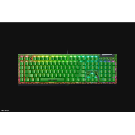 Razer RZ03-04704100-R3M1 BlackWidow V4 X, Alámbrico, USB, Interruptor mecánico, QWERTY, LED RGB, Verde