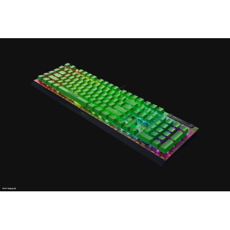 Razer RZ03-04704100-R3M1 BlackWidow V4 X, Alámbrico, USB, Interruptor mecánico, QWERTY, LED RGB, Verde