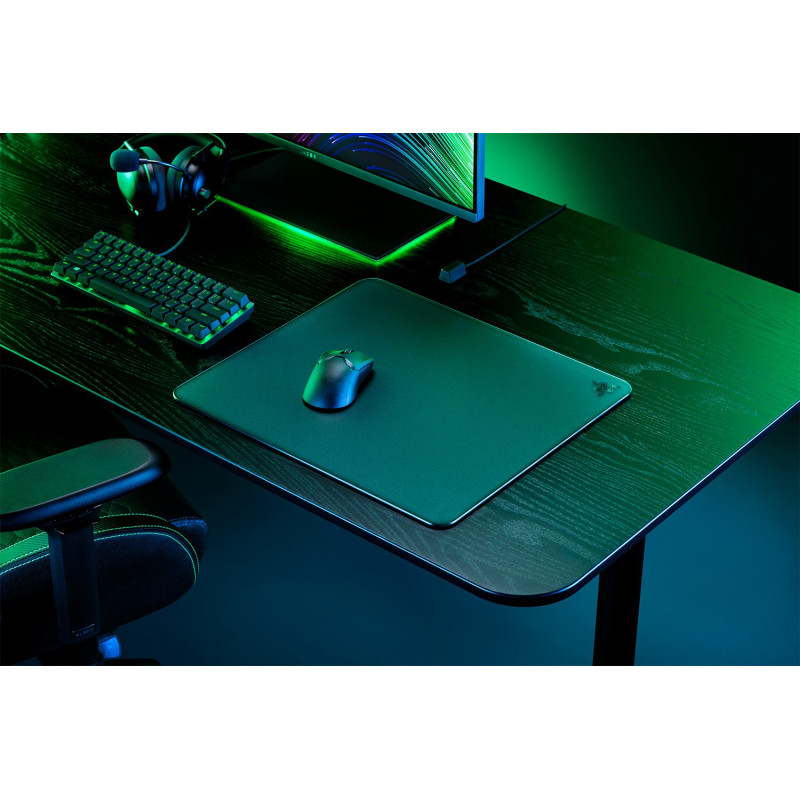 Razer RZ02-04890100-R3M1 Atlas, Negro, Monocromo, Caucho, Base antiderrapante, Alfombrilla de ratón para juegos