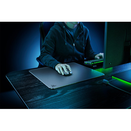 Razer RZ02-04890100-R3M1 Atlas, Negro, Monocromo, Caucho, Base antiderrapante, Alfombrilla de ratón para juegos