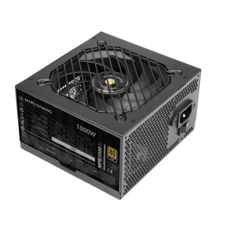 Mars Gaming MPB1000SI MPB1000SI, 1000 W, 220 - 240 V, 47 - 63 Hz, 15 A, Activo, 150 W