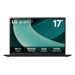 LG 17Z90T-G.AD88B Gram 17Z90T, Intel Core Ultra 7, 43,2 cm (17"), 2560 x 1600 Pixeles, 32 GB, 1 TB, Windows 11 Home