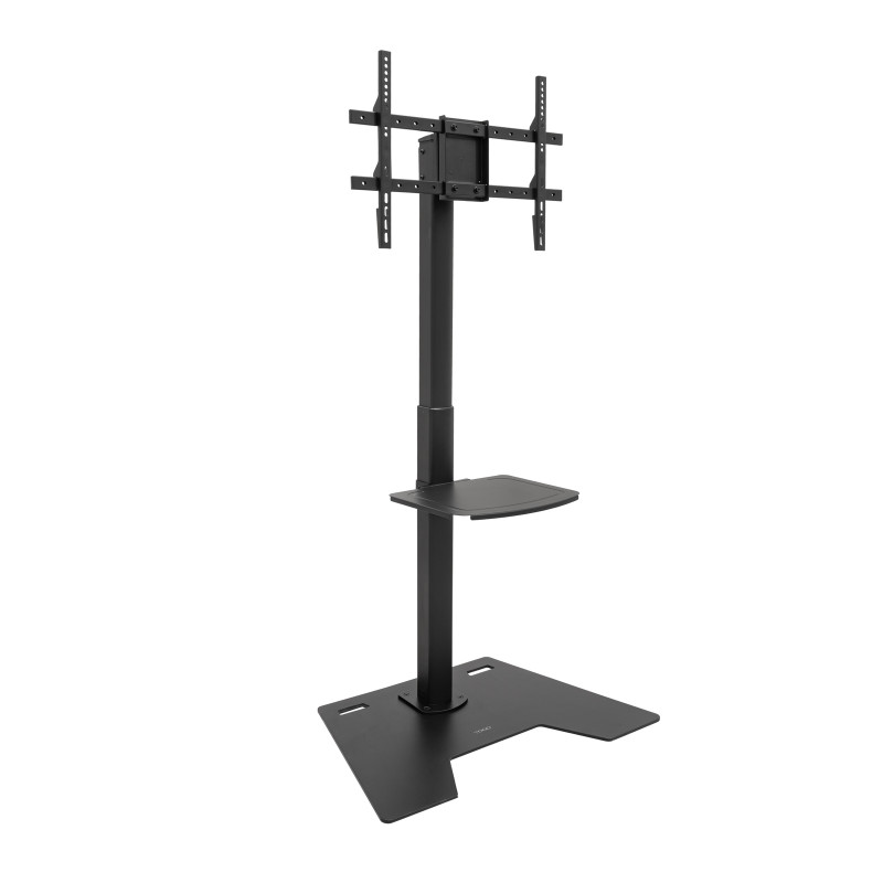 TooQ FS2284M-B Soporte Elevador Multiusos para Monitor/Portátil, Negro, 200 x 200 mm, 600 x 400 mm, -35 - 35°, 90°, Acero,