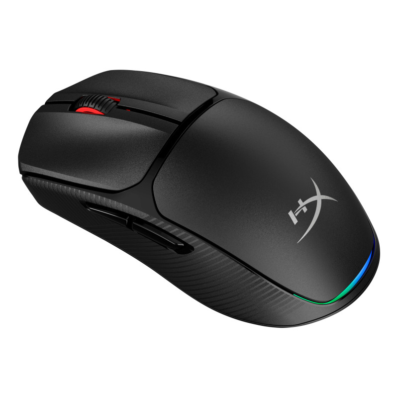 HyperX A1KY6AA Ratón inalámbrico gaming Pulsefire Fuse (negro), Ambidextro, Óptico, RF Wireless + Bluetooth, 12000 DPI, Negro