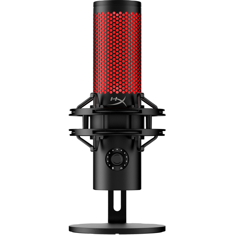 HyperX 872V1AA QuadCast 2 - micrófono USB (negro), Micrófono para crear podcasts, -7,5 dB, 20 - 20000 Hz, 0,05%, 32 Ω, 24 bit
