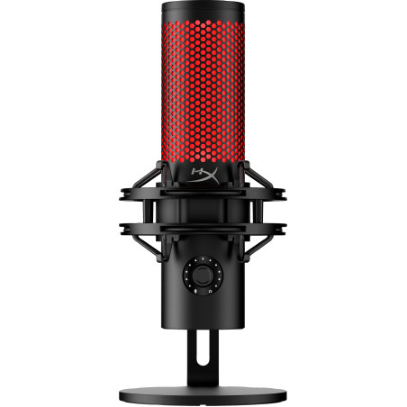HyperX 872V1AA QuadCast 2 - micrófono USB (negro), Micrófono para crear podcasts, -7,5 dB, 20 - 20000 Hz, 0,05%, 32 Ω, 24 bit