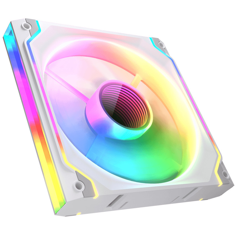 COUGAR 3MSC14FA1.0002 CF-SC140FW-RGB, Módulo de ventilador, Blanco, 3-pin + 4-pin, 51,91 cfm, 26,8 dB, Carcasa del ordenador