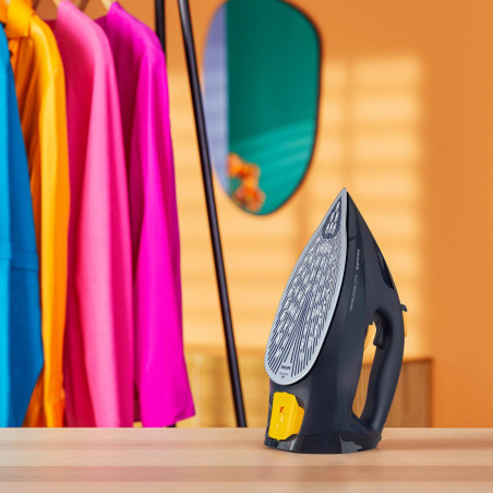 Philips DST7060/20 7000 series DST7060/20, Plancha a vapor, Suela SteamGlide Elite, 2 m, 250 g/min, Azul, Amarillo, 55 g/min