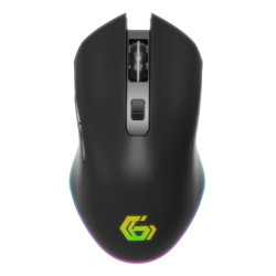 Gembird MUSGW-6BL-02 GMB Gaming MUSGW-6BL-02, mano derecha, Óptico, RF inalámbrico, 3200 DPI, Negro 2